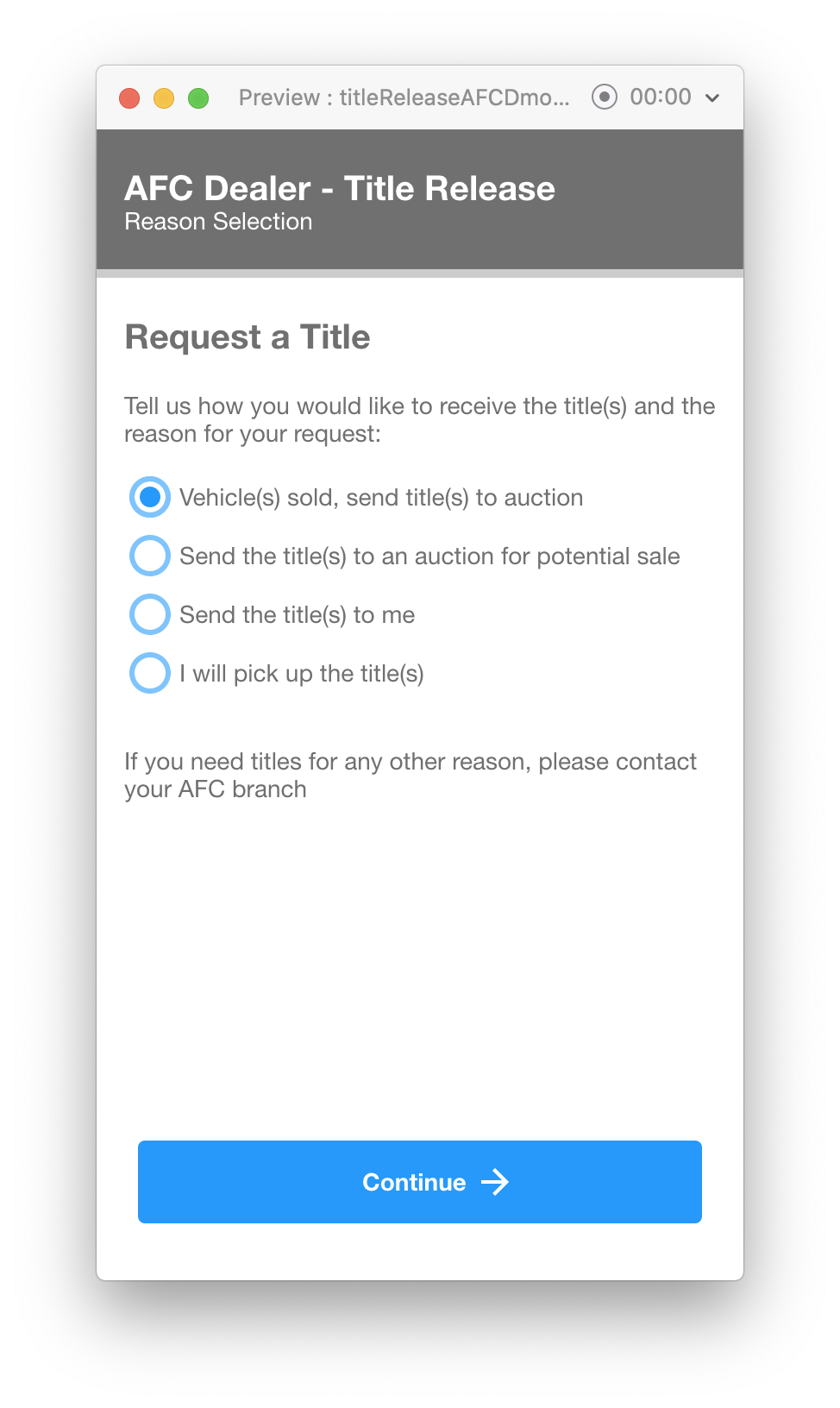 title release wireframes